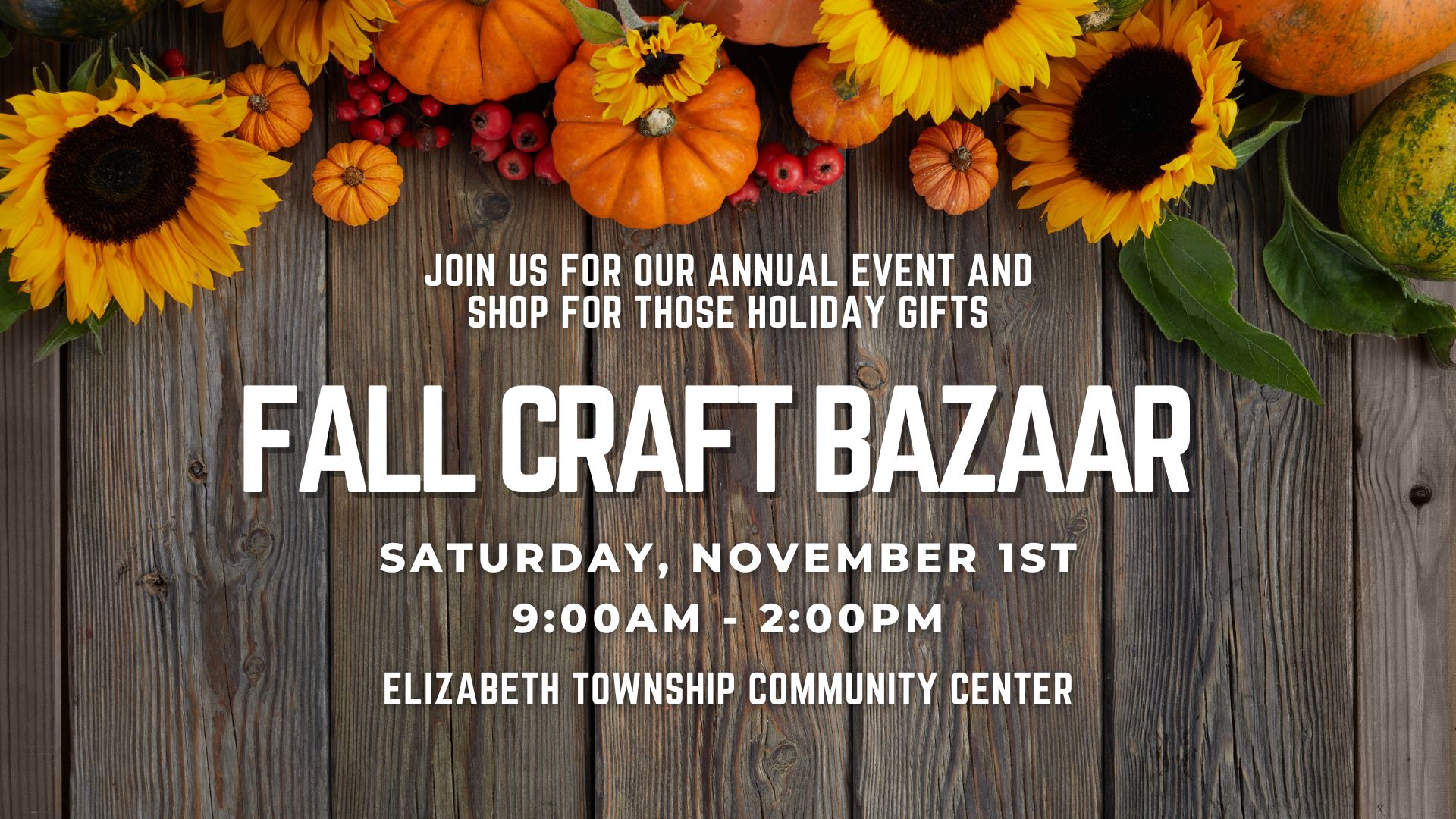 6th Annual Fall Craft Bazaar